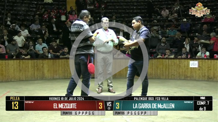 19 de julio: EL MEZQUITE vs LA GARRA DE Mc ALLEN